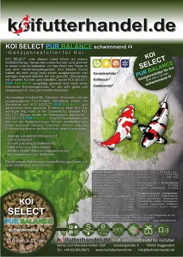 Koi Select Pur Balance Koifutter